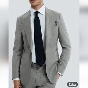 🎈ON SALE TODAY🎈REISS WOOL GRAY MEN'S SINGLE BUTTON BLAZER SIZE 40